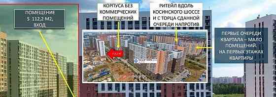 Торговое помещение, 112 м2 Балашиха