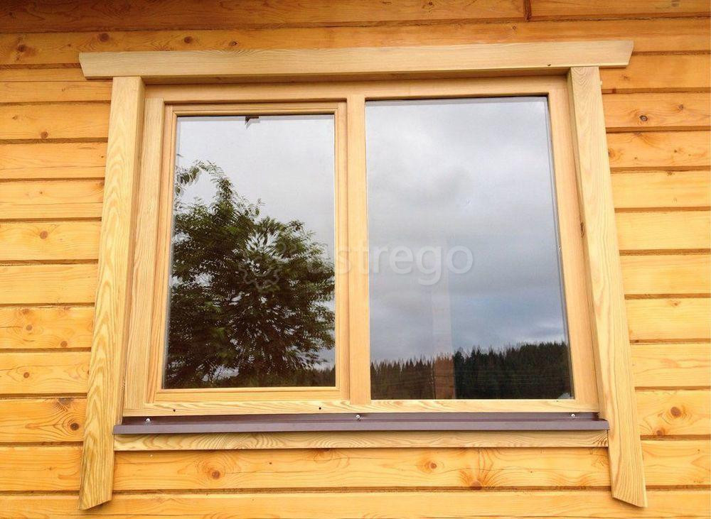 Окно для дачи деревянное стеклопакет двухкамерный 40 мм Пермь - изображение 1
