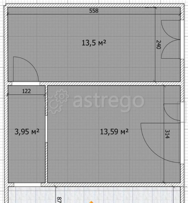 2-комн. квартира, 44.1 м2, 2/2 эт. Березовка - изображение 4