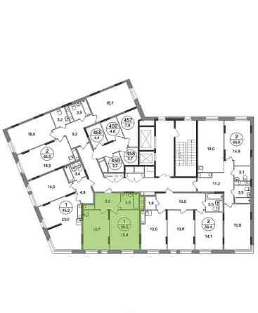 1-комн. квартира, 38 м2, 10/17 эт. Москва