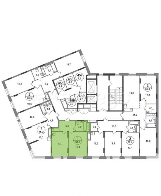 1-комн. квартира, 38 м2, 10/17 эт. Москва - изображение 4