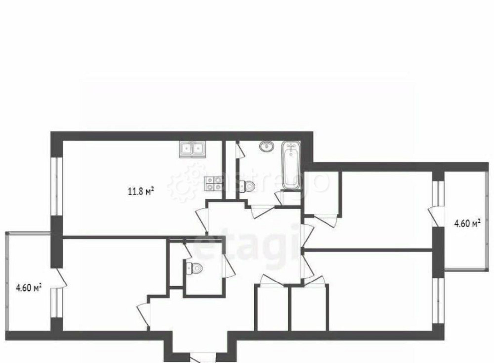 3-комн. квартира, 83.8 м2, 8/25 эт. Реутов - изображение 5