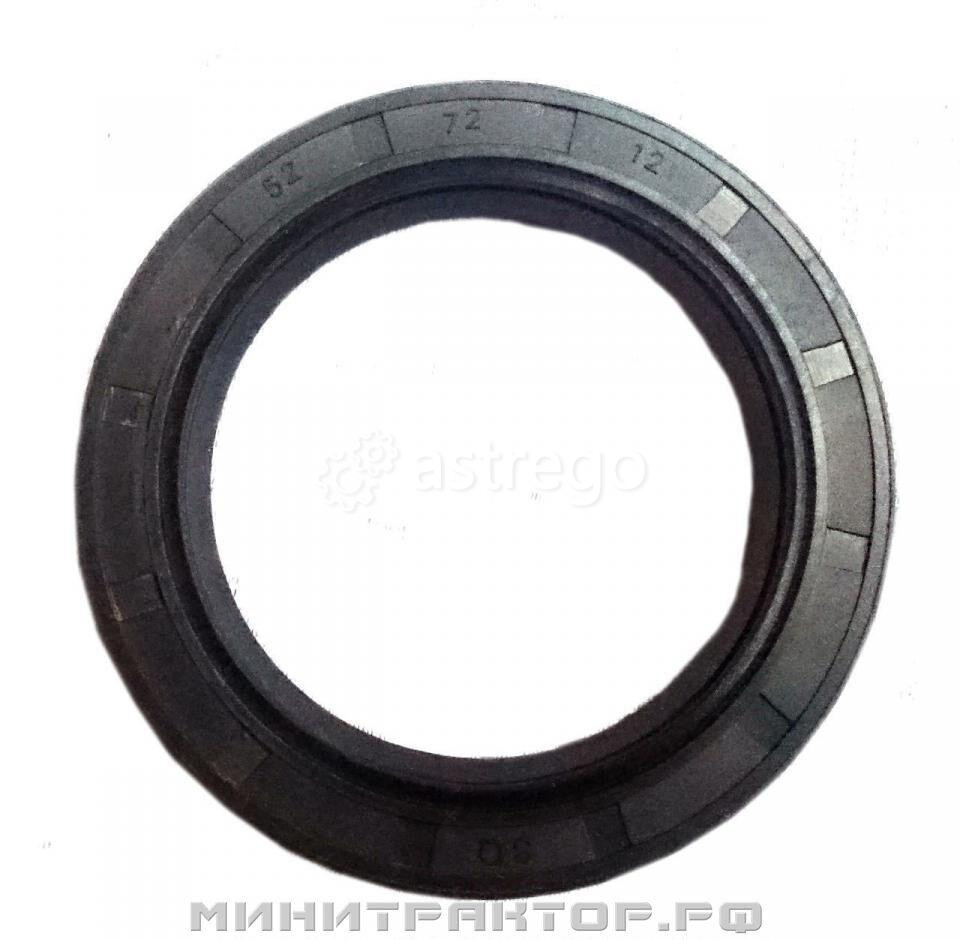 Сальник 52х72х12 (10) передний коленвала ZN390/ZN490 Новосибирск - изображение 1