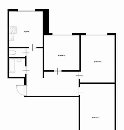 3-комн. квартира, 73.1 м2, 7/17 эт. Люберцы