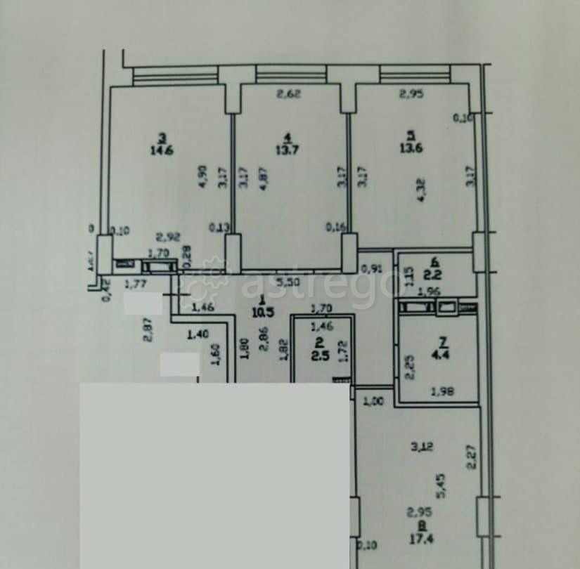 3-комн. квартира, 80.9 м2, 3/24 эт. Одинцово - изображение 2
