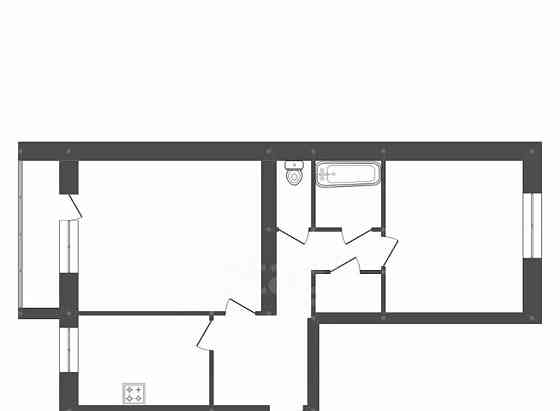 2-комн. квартира, 52.9 м2, 3/5 эт. Белогорск
