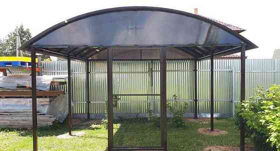 Беседка с дверью "Паутинка" (250х400х350) см Беседки Амарант Раменское