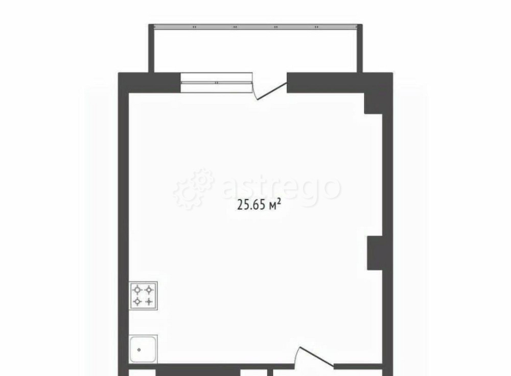 Студия, 33.6 м2, 11/19 эт. Красноярск - изображение 4