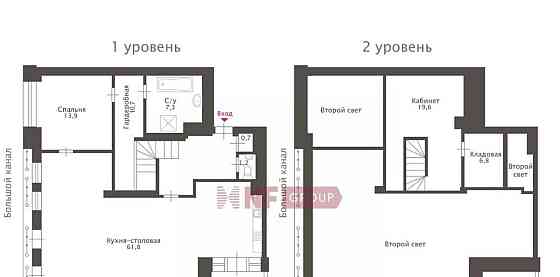 2-комн. квартира, 135.6 м2, 3/4 эт. Санкт-Петербург