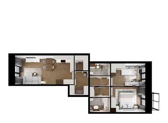 2-комн. квартира, 71.6 м2, 8/12 эт. Санкт-Петербург