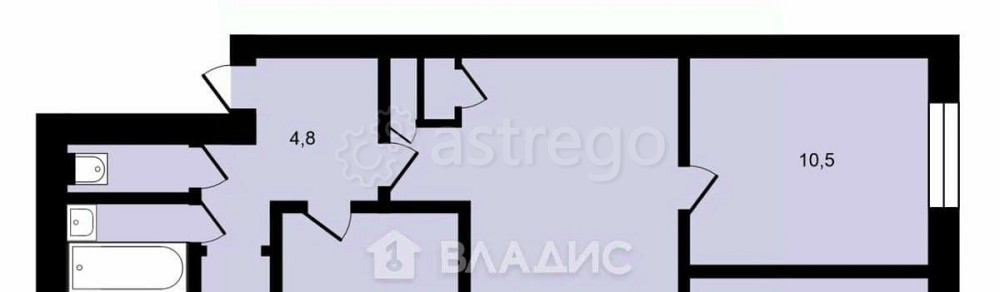 4-комн. квартира, 60.2 м2, 3/5 эт. Истра - изображение 3