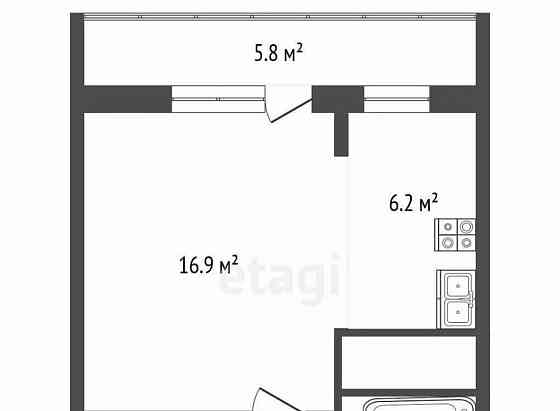 Студия, 36 м2, 13/20 эт. Долгопрудный