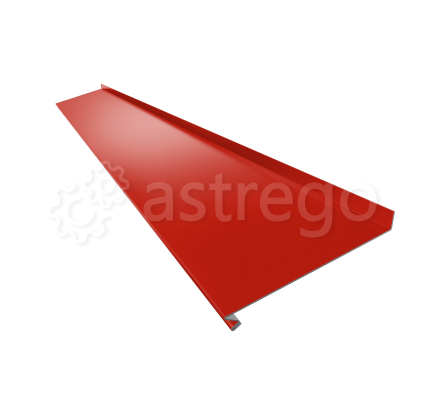 Отлив оконный полиэстр 0,45 мм, стандарт Новосибирск - изображение 1