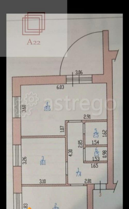 2-комн. квартира, 52.9 м2, 1/3 эт. Барнаул - изображение 7