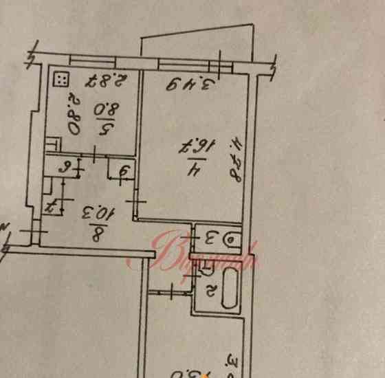 2-комн. квартира, 53.7 м2, 3/5 эт. Северодвинск