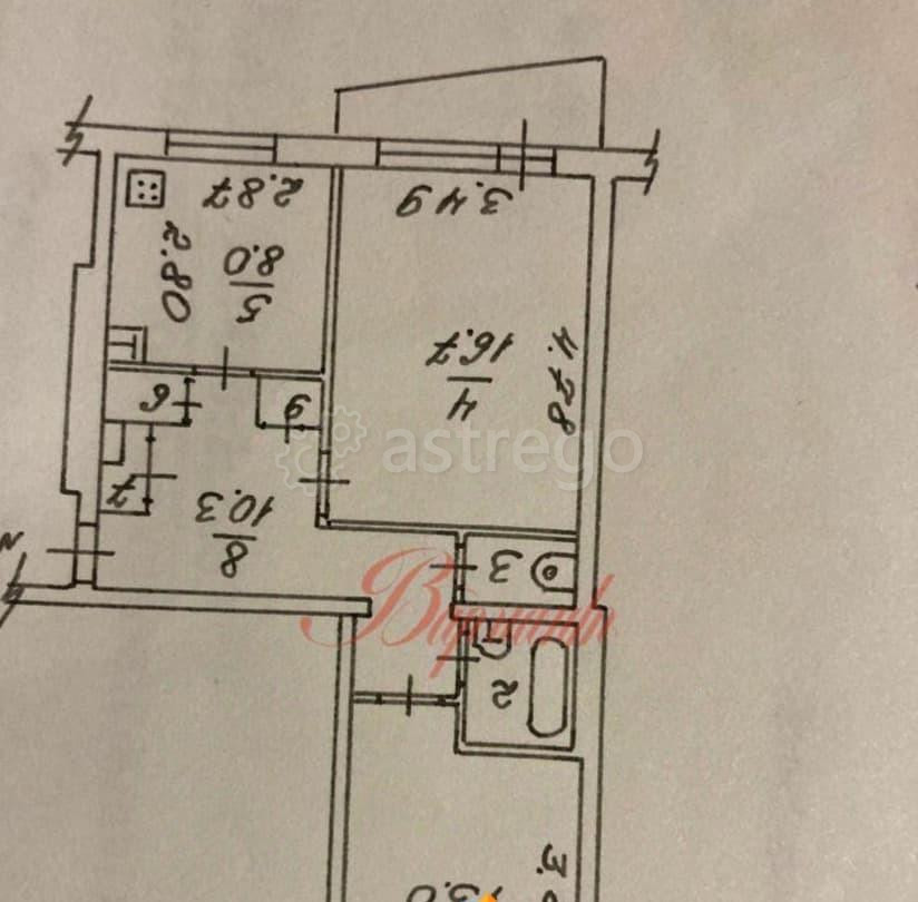 2-комн. квартира, 53.7 м2, 3/5 эт. Северодвинск - изображение 3