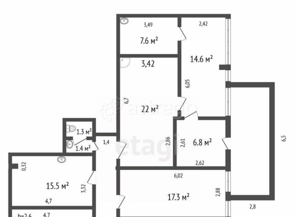 Торговое помещение, 130.7 м2 Красноярск - изображение 1