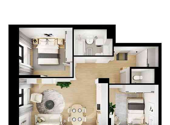 2-комн. квартира, 60.4 м2, 1/13 эт. Санкт-Петербург