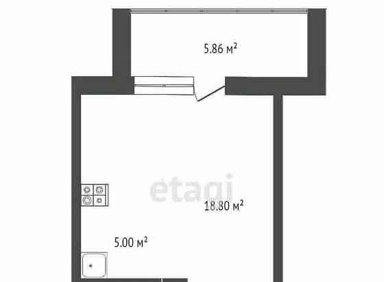 Студия, 23.6 м2, 2/9 эт. Стерлитамак