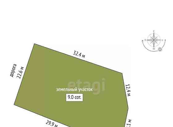 Земельный участок, 8.98 сотки Котлас