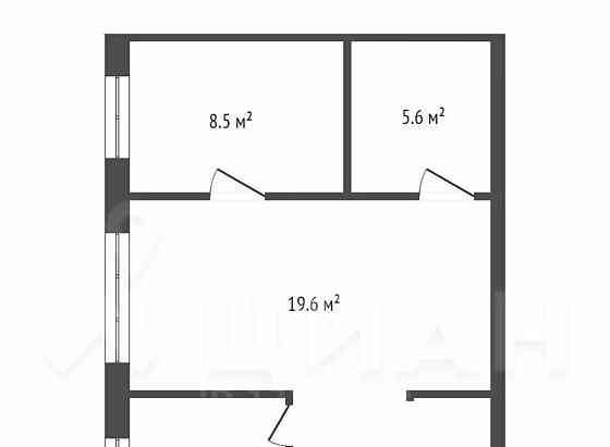 3-комн. квартира, 46 м2, 1/5 эт. Красноярск