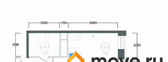 Студия, 31.61 м2, 10/17 эт. Наро-Фоминск