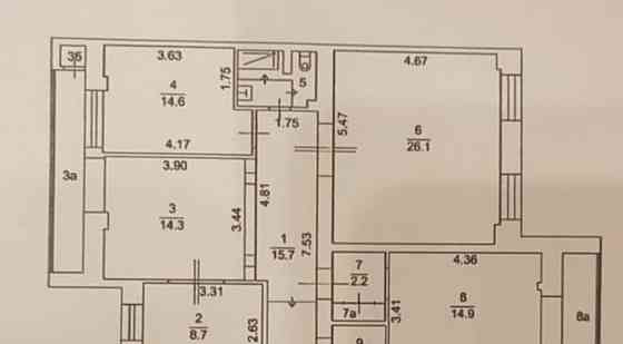 4-комн. квартира, 120.3 м2, 8/10 эт. Раменское