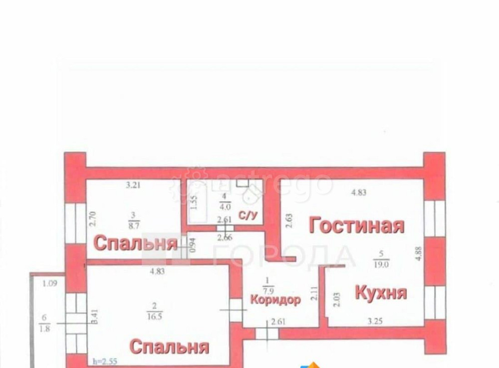 3-комн. квартира, 56.1 м2, 3/5 эт. Горно-Алтайск - изображение 3