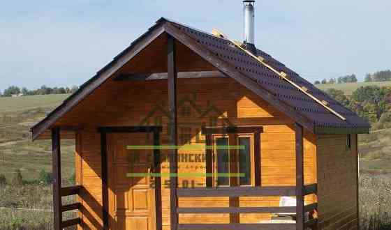 Каркасная баня 3.5х4 м, три отделения с террасой 1х4 м Красноярск
