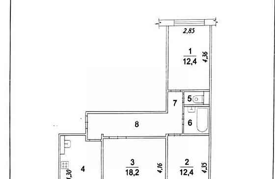 3-комн. квартира, 70.6 м2, 7/10 эт. Электросталь