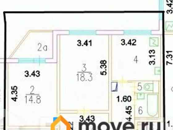 3-комн. квартира, 81.5 м2, 5/17 эт. Москва