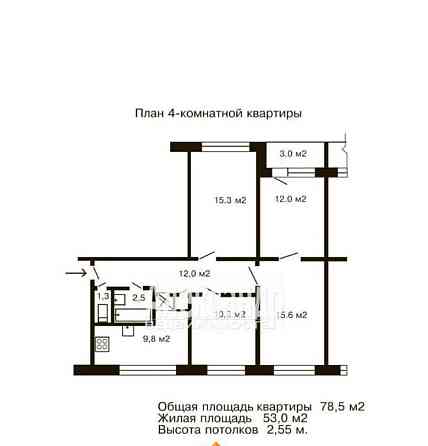 4-комн. квартира, 78.5 м2, 1/9 эт. Санкт-Петербург