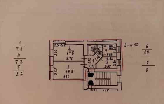 3-комн. квартира, 61 м2, 2/4 эт. Санкт-Петербург