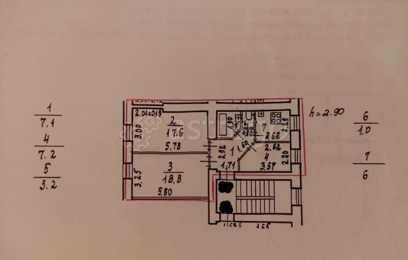 3-комн. квартира, 61 м2, 2/4 эт. Санкт-Петербург - изображение 1
