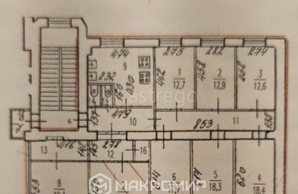 Комната, 19.9 м2, 3/4 эт. Санкт-Петербург - изображение 3