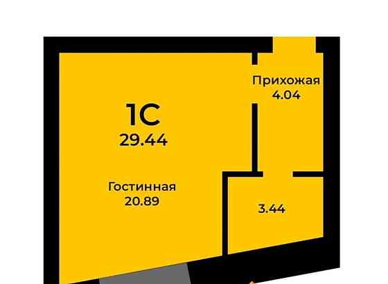 Студия, 29.7 м2, 5/6 эт. Емельяново