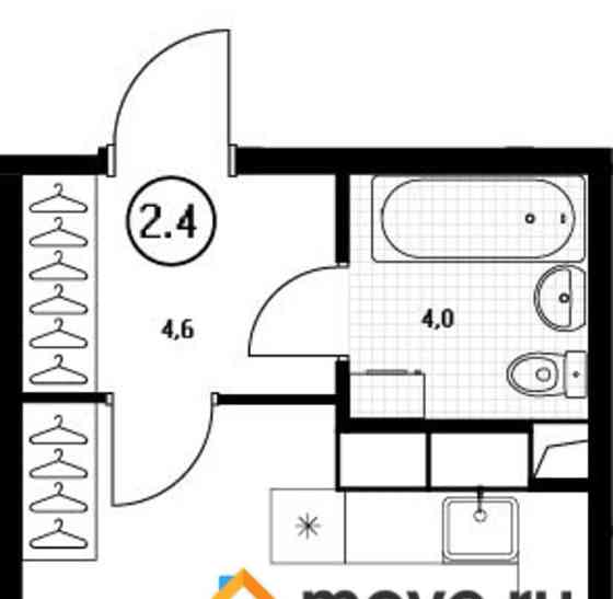 Студия, 29.3 м2, 9/17 эт. Пушкино