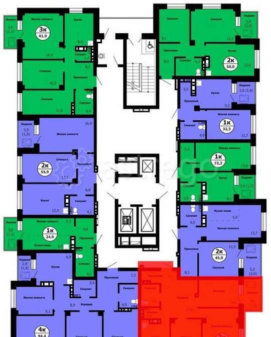 3-комн. квартира, 70.4 м2, 8/26 эт. Красноярск - изображение 7