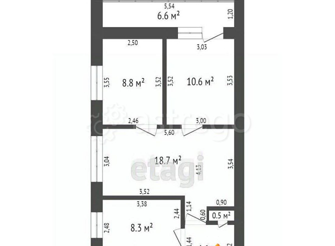 4-комн. квартира, 63.7 м2, 4/5 эт. Стерлитамак - изображение 1