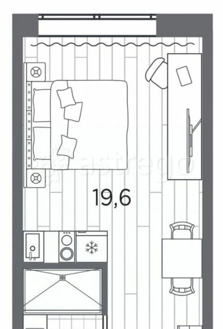 1-комн. апарт-ы, 23.4 м2, 4/13 эт. Санкт-Петербург - изображение 1