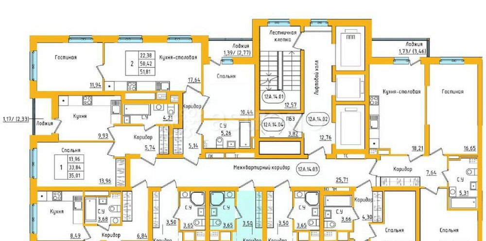 1-комн. квартира, 22.15 м2, 26/27 эт. Уфа - изображение 4