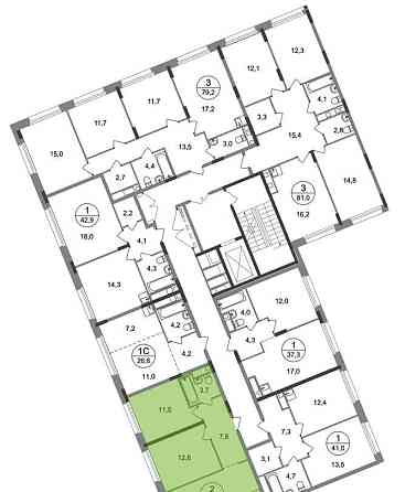 2-комн. квартира, 53 м2, 6/17 эт. Москва