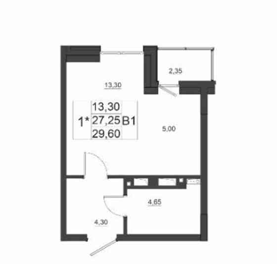1-комн. квартира, 29.6 м2, 14/17 эт. Красноярск