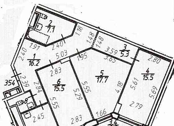 3-комн. квартира, 101.4 м2, 11/25 эт. Санкт-Петербург