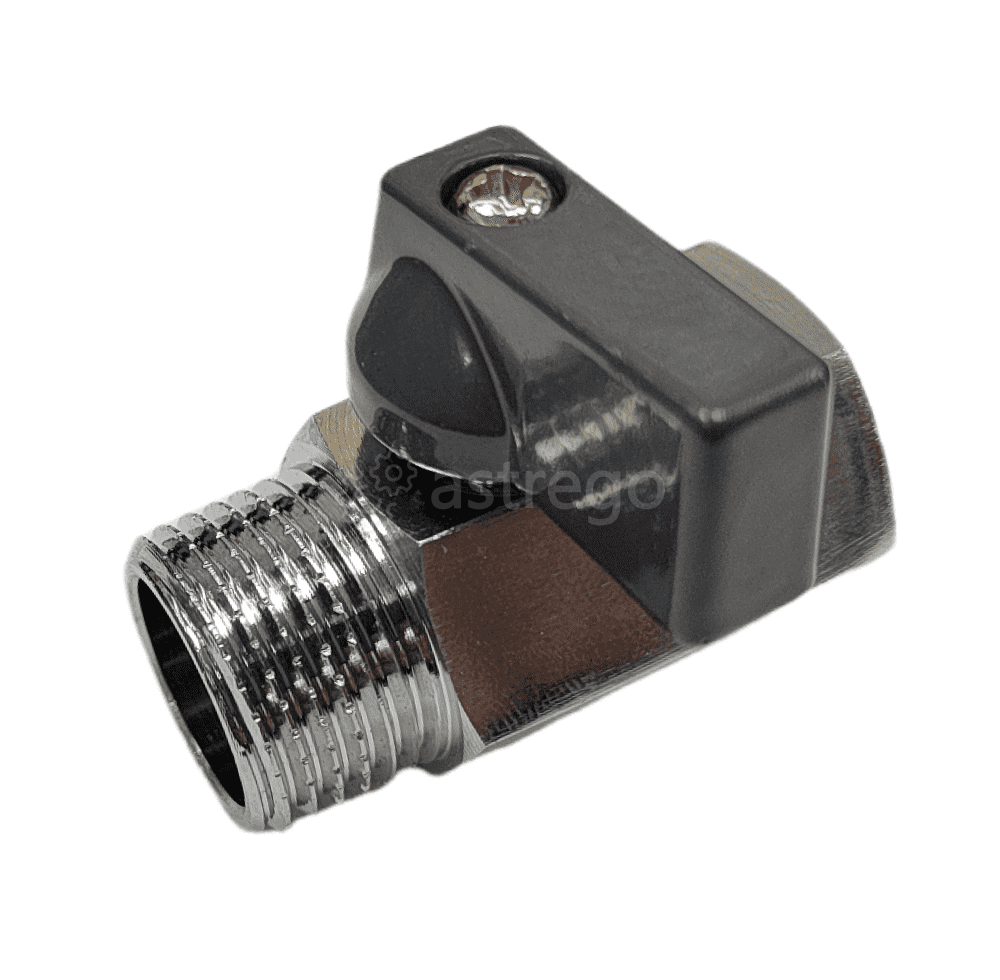 Кран шаровый мини (F)-(M) 1/2" "бабочка" Новосибирск - изображение 1