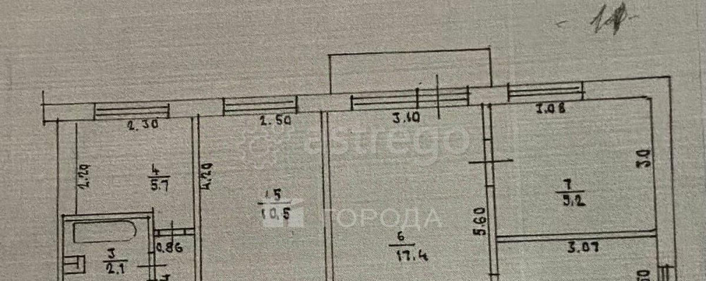 4-комн. квартира, 61 м2, 2/5 эт. Барнаул - изображение 1