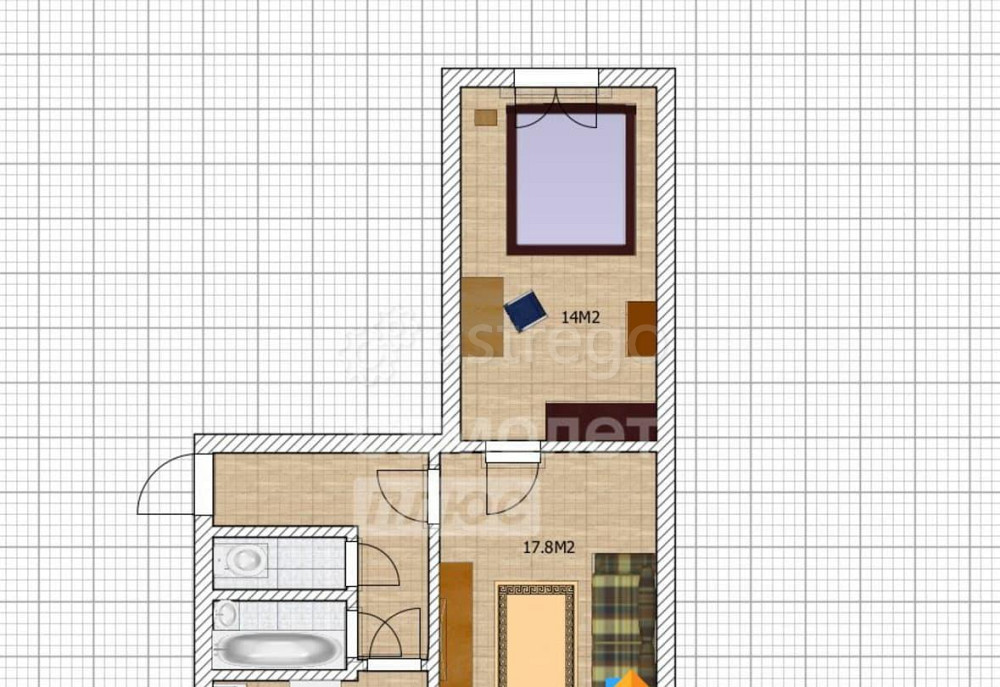2-комн. квартира, 45.3 м2, 5/5 эт. Бийск - изображение 4
