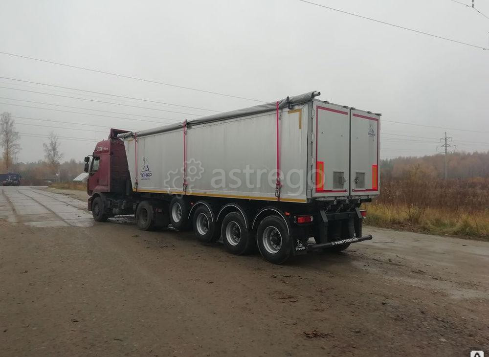 Полуприцеп алюминиевый Зерновоз Тонар SL3-41AG (9594) 42 м2 без лючков Москва - изображение 1