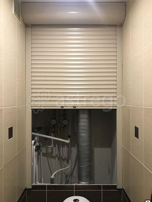 Рольставни сантехнические стальные 450х1000 мм Екатеринбург - изображение 1