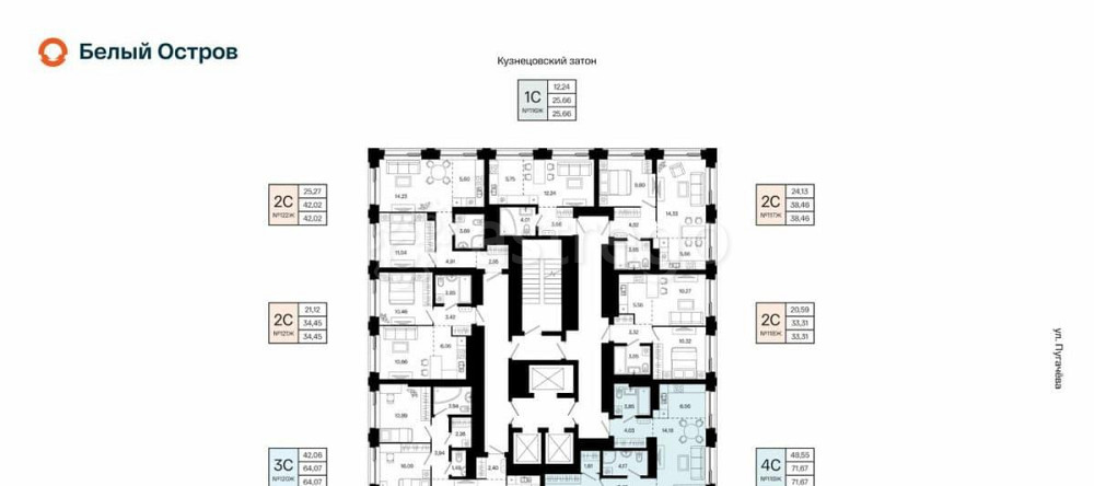 4-комн. квартира, 71.67 м2, 18/31 эт. Уфа - изображение 1
